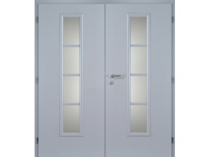 Interiérové dveře MASONITE 180 cm AXIS sklo dvoukřídlé laminované
