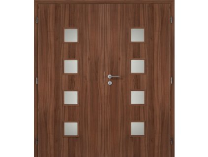 13756 1 DOORNITE dvere vnitrni 180 cm quadra sklo dvoukridle laminovane