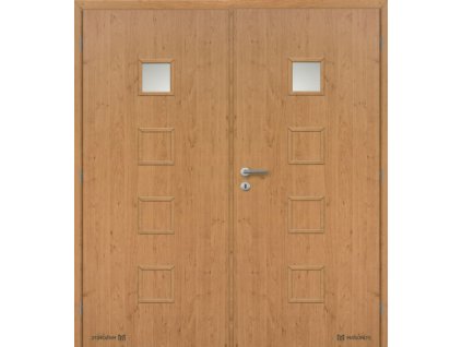 Dveře MASONITE interiérové 180 cm QUADRA 1 dvoukřídlé laminované