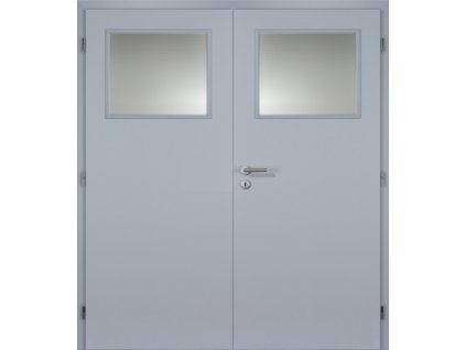 13993 6 vnitrni dvere 185 cm DOORNITE sklo 1 3 dvoukridle laminovane