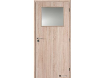 DOORNITE Protipožární dveře 80 cm 1/3 sklo laminované EW60