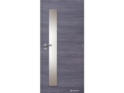 Dveře interiérové Vertika sklo 70 cm CPL laminát Deluxe DTD DOORNITE