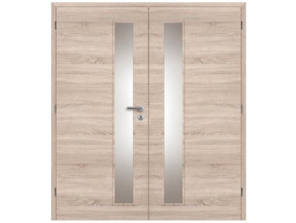 Dveře interiérové Vertika sklo 125 cm CPL laminát Deluxe DTD DOORNITE