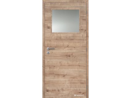 Dveře interiérové 1/3 sklo 100 cm CPL laminát Deluxe DTD DOORNITE