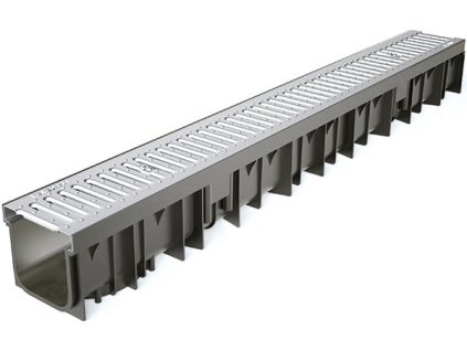 68202 7 odvodnovaci plastovy zlab wavedrain a15 s nerezovou mrizi 1000 x 120 x 110 mm