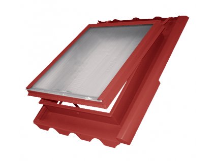 Střešní okno výstupní Beta 450 × 730 mm červená