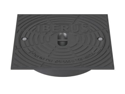 poklop pojezdovy iberus b125 litinovy s ramem dn315 cerny