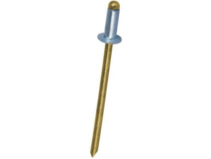 487 trhaci nyty s plochou hlavou 4 x 10mm hlinik inox a2