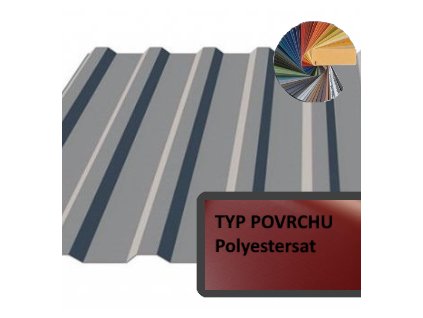 Satjam Trapézový plech T14 střešní 1157mm(1120mm) (polyestersat 25)