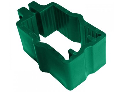 79099 objimka plotoveho panelu pilofor pro sloupek pilodel plastova 60 x 40 mm zelena