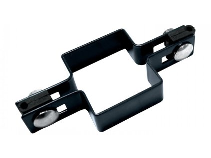 79108 1 objimka plotoveho panelu pilofor pro sloupek pilofor poplastovana prubezna 60 x 60 mm cerna