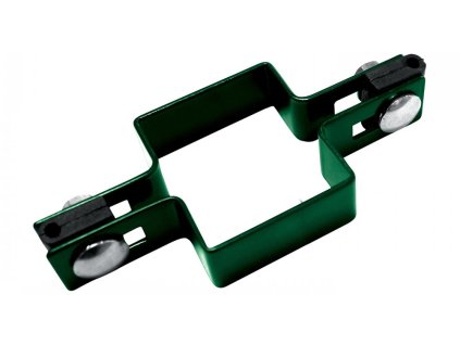 79111 objimka plotoveho panelu pilofor pro sloupek pilofor poplastovana prubezna 60 x 60 mm zelena