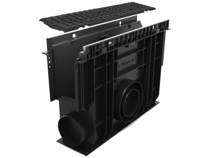sberna plastova vpust vodaland base b125 s polyamidovou mrizi 500 x 156 x 365 mm
