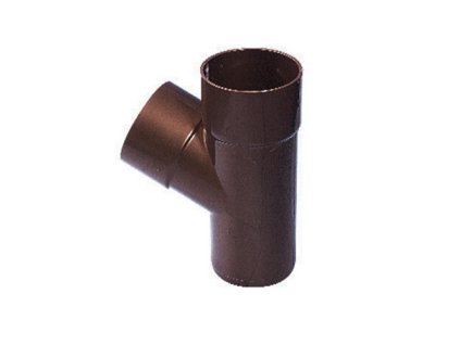 odbocka pro okapovy svod rinnex 80 mm 80 mm plastova ral 8017 hneda