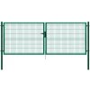 Dvoukřídlá zahradní brána PILOFOR zelená 4118 x 1245 mm FAB