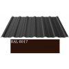 Plechová krytina trapézový plech Blachotrapez T18 Plus  2000 x 1173 x 0,5 mm - PLADUR RAL 8017