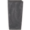 Květináč s vkladem URBI SQUARE BETON EFFECT 40 cm antracit