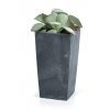 Květináč s vkladem URBI SQUARE BETON EFFECT 40 cm antracit