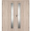 13093 20 interierove dvere DOORNITE kasirovane 125 cm vertika sklo dvoukridle