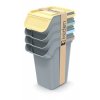 odpadkovy kos kaddi q set svetle sedy s filtrem objem 4 x 25l