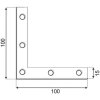 uhelnik plochy na 100 rohovnik 100 x 100 x 15 x 2 mm pozinkovany 1 ks 02