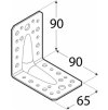 uhelnik kp 1 s prolisem 90 x 90 x 65 x 2 5 mm pozinkovany 1 ks 02