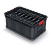 modularni prepravni box se 7 organizery modular solution 520x329x210 mm barva cerna