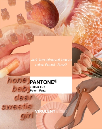Jak kombinovat barvu roku; Peach Fuzz?