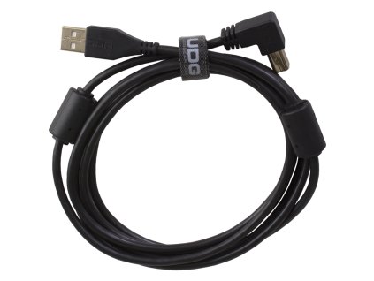 Ultimate Audio Cable USB 2.0 A-B Black Angled 3m