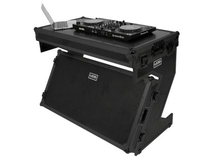 Ultimate Flight Case Portable Z-Style DJ Table Black Plus (Wheels)