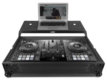 Ultimate Flight Case Pioneer DDJ-800 Black Plus (Laptop shelf)