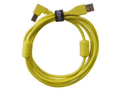 Ultimate Audio Cable USB 2.0 A-B Yellow Angled 1m