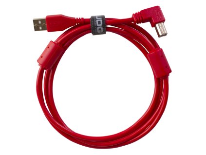 Ultimate Audio Cable USB 2.0 A-B Red Angled 3m