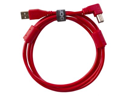Ultimate Audio Cable USB 2.0 A-B Red Angled 1m