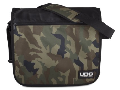 Ultimate CourierBag Black Camo, Orange inside
