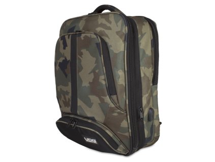 Ultimate Backpack Slim Black Camo, Orange inside
