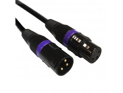 Accu - Cable AC-DMX3/0,5 3 p. XLRm/3 p. XLRf 0,5m DMX