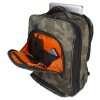 Ultimate Backpack Slim Black Camo, Orange inside