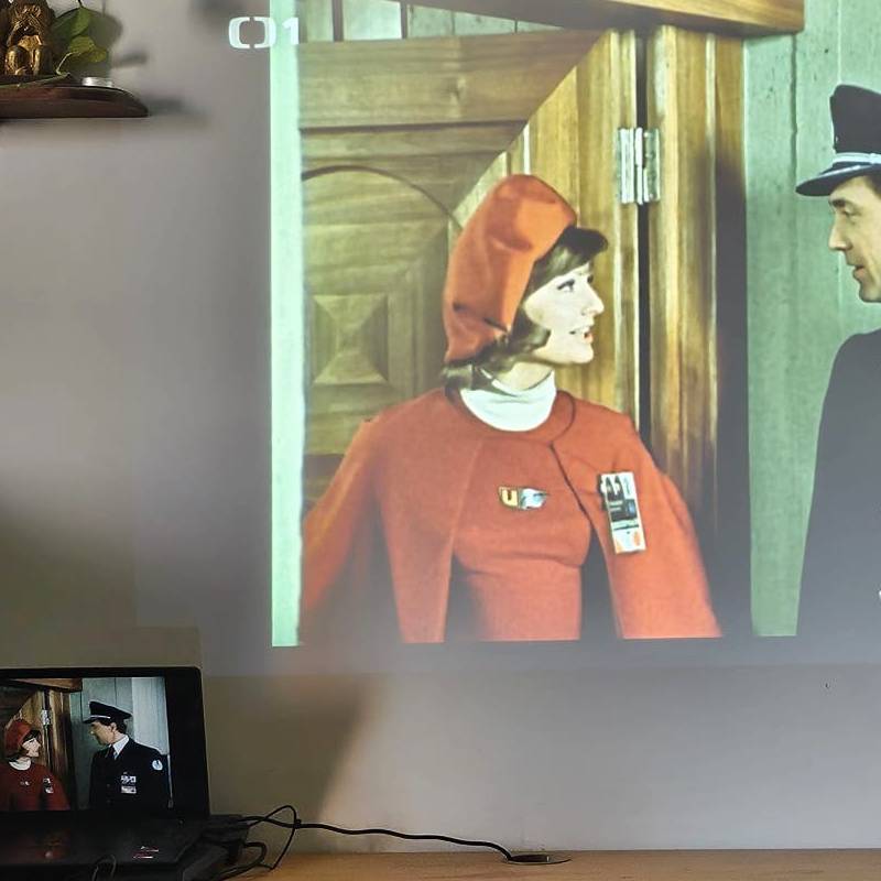 Testování laserového projektoru u nás doma
