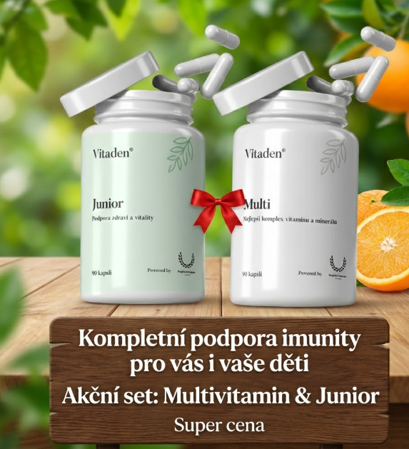 Vitaden Rodinný balíček imunity (Multi pro dospělé + Junior pro děti)