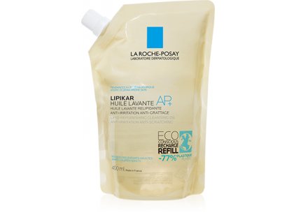 LA ROCHE-POSAY Lipikar Huile Lavante AP+ Zvláčňující relipidační koupelový a sprchový olej proti podráždění pokožky – náhradní náplň 400 ml