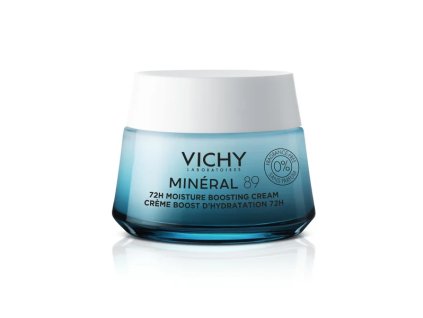 VICHY Minéral 89 72-hodinový krém pro zvýšení hydratace bez parfemace, VITAMÍN B3 & E + SKVALEN, KYSELINA HYALURONOVÁ