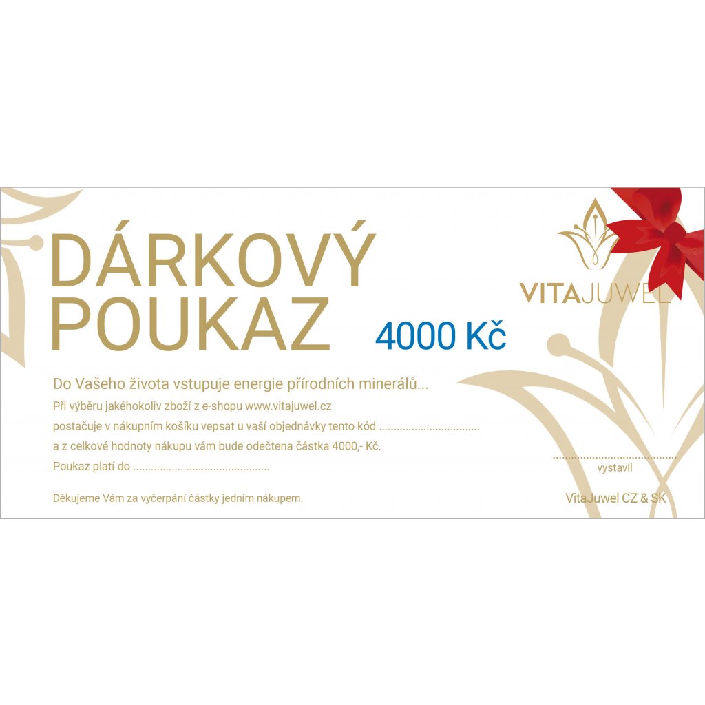 vitajuwel darkovy poukaz 4000 kc