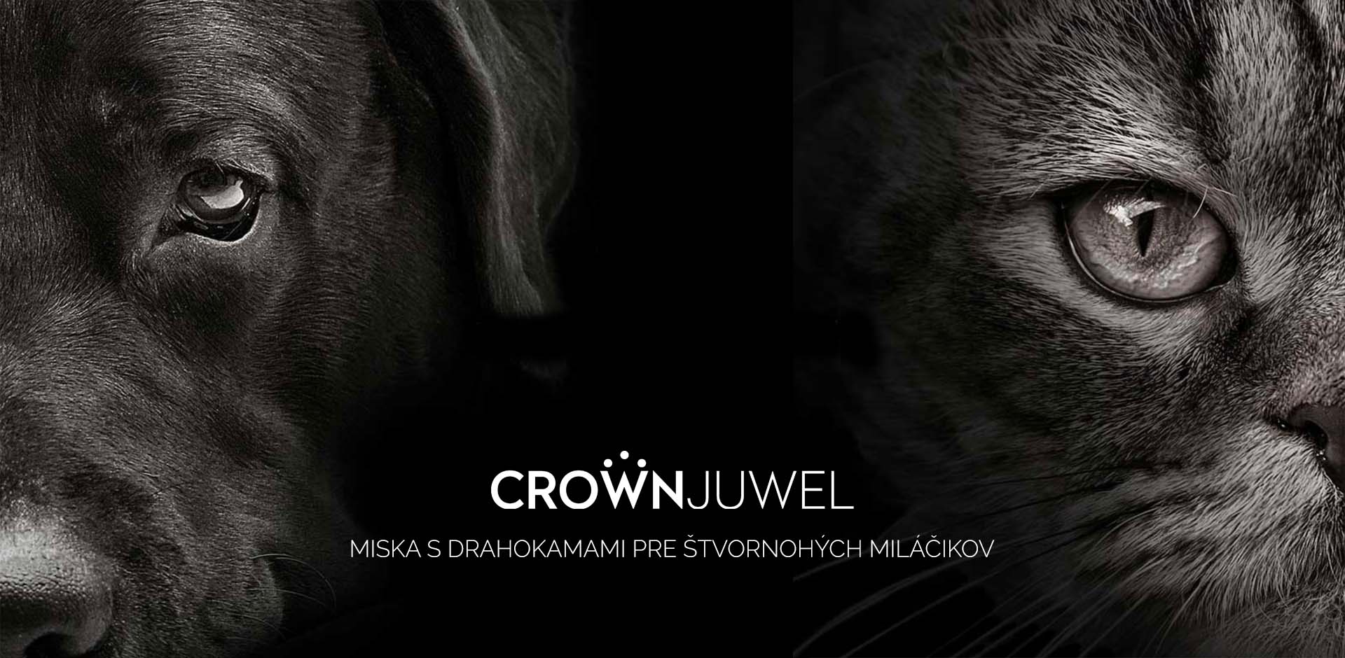 CrownJuwel drahokamová miska pre psíkov a mačky