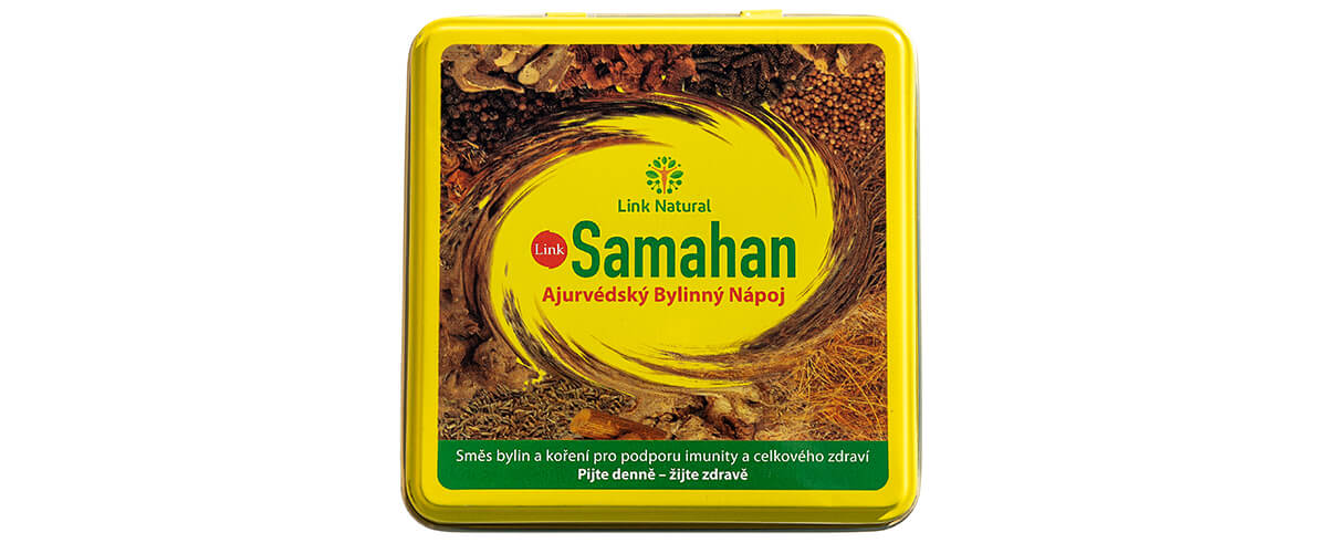 Link Natural Samahan v kovové krabičce 60 ks - 3b