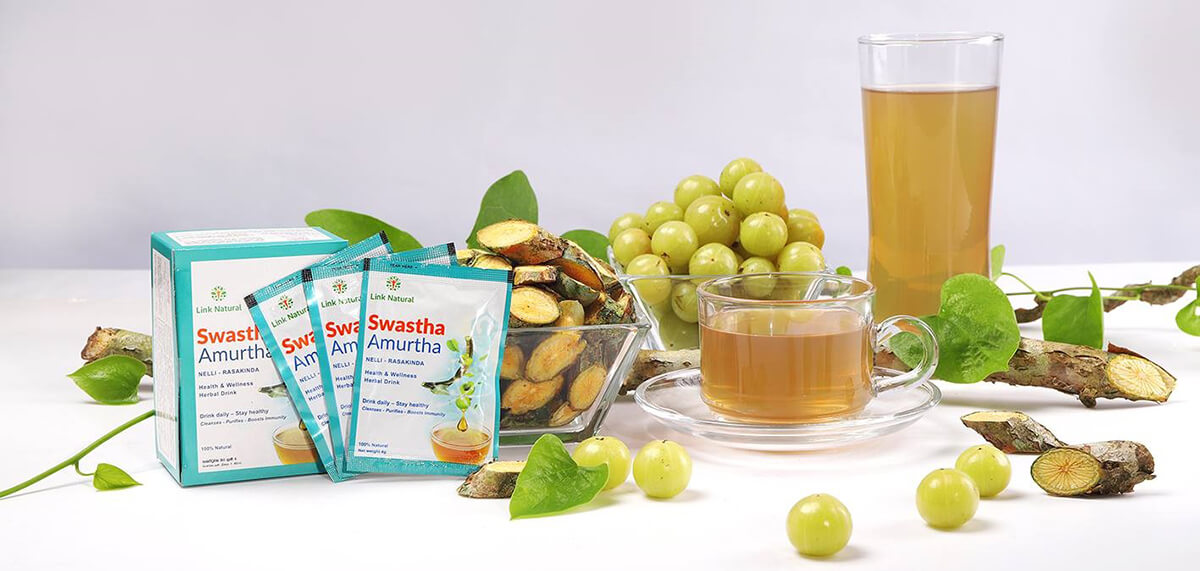 Link Natural Swastha Amurtha bylinný nápoj 7 sáčků