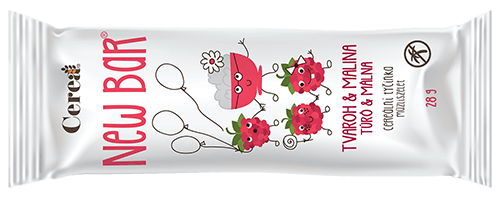 Tyčinka Cerea TVAROH malina 28g