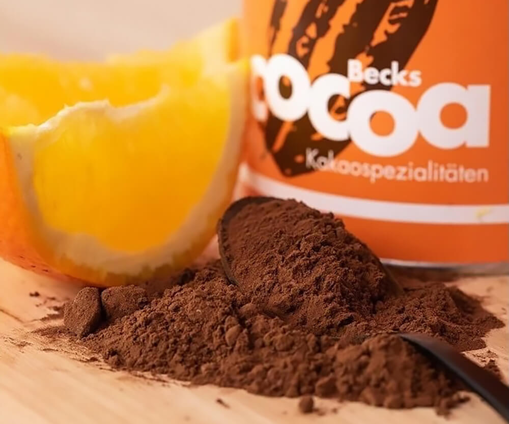Becks Cocoa Bio Rozpustná čokoláda CHOCKWORK ORANGE s pomerančovou kůrou a zázvorem 250 g 2