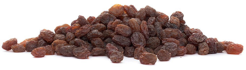 Rozinky červené natural - z boku