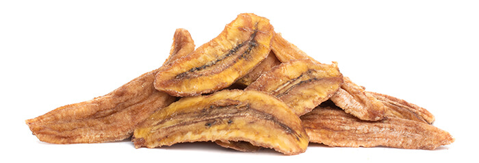 Banány sušené plátky BIO - z boku